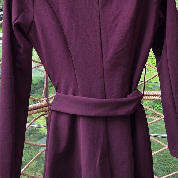 Beautiful Eggplant ASOS Design Open Blazer with Belt - Picture 9 of 14